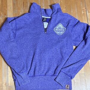 Muskoka Bear Wear Purple 1/4 zip Sweater